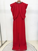 Bead Slimming Long Dress