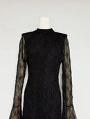 Long Sleeves Patchwork Dress