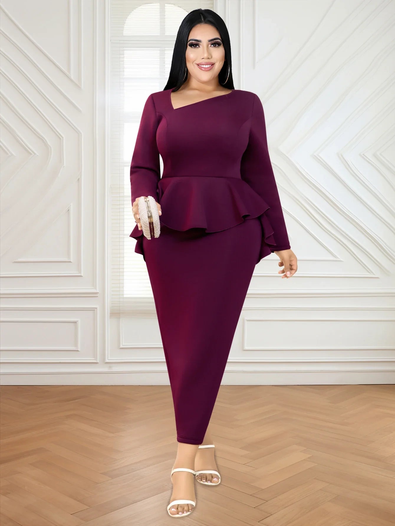 Plus Size Peplum Dress