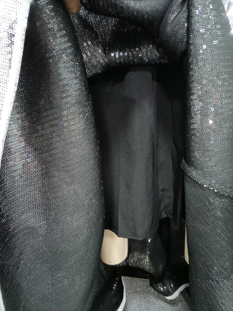 Spliced Sequins Dresses