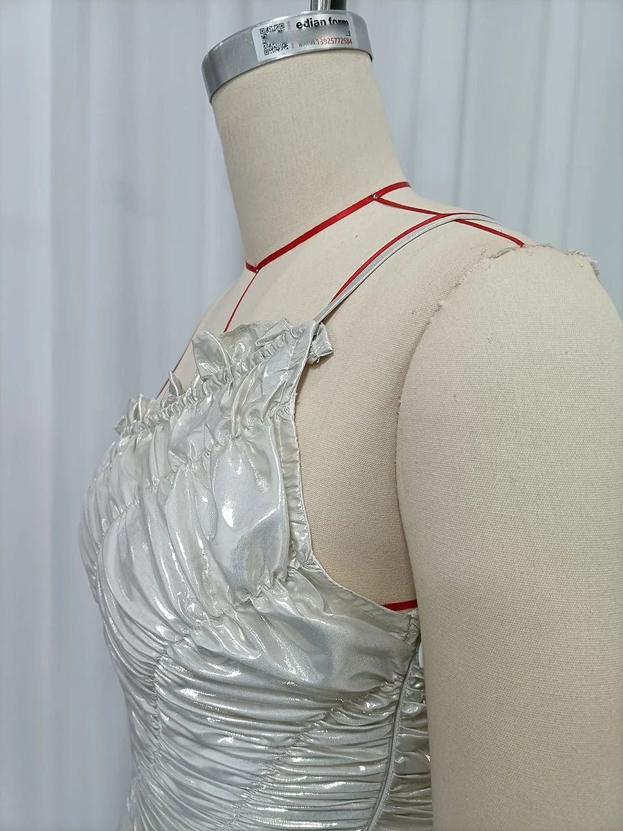 Spliced Folds Dresses