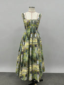 Printing Vintage Long Dresses