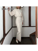 Round Neck Elastic Waist Dress