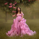 Fluffy Tulle Maternity Robes