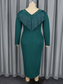 Plus Size DarkGreen Dress