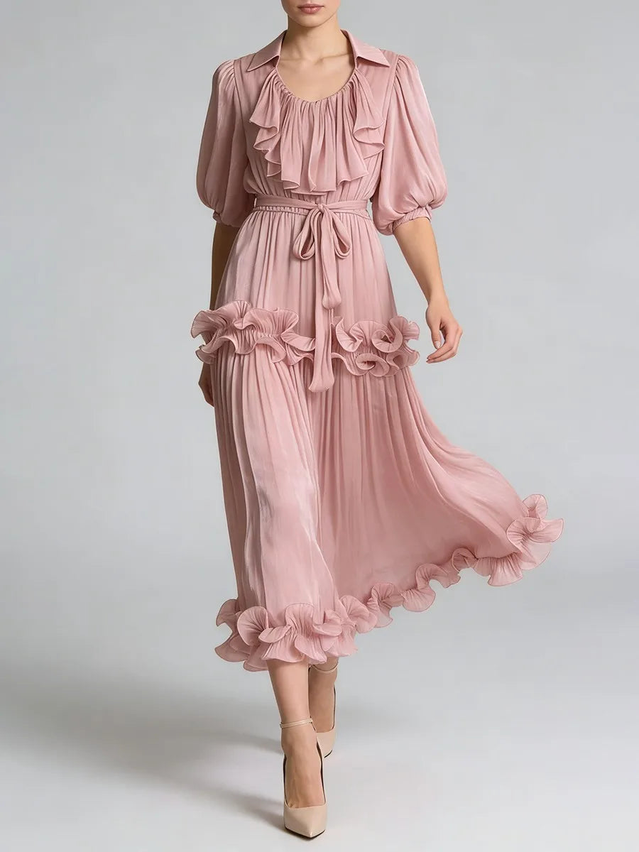 Spliced Folds Dresses