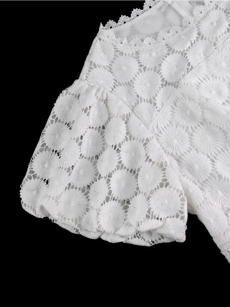 Plus Size White Lace Dresses