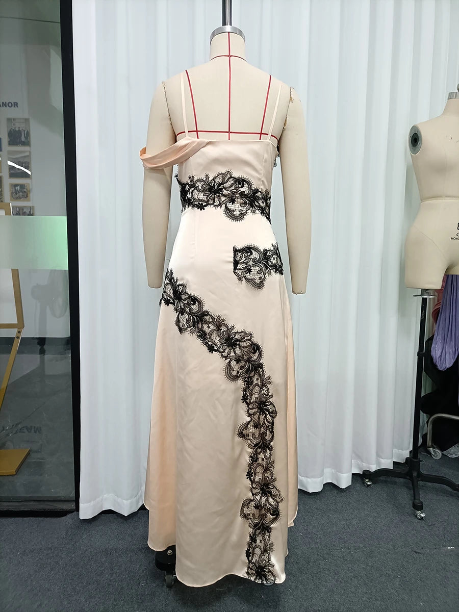 Spliced Lace Dresses