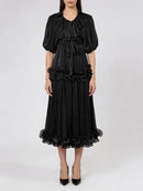 Spliced Folds Dresses