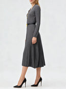 Buttons Knit Dresses