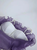 Gradient Spliced Ruffles Dresses