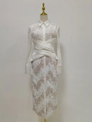 Spliced Lace Dresses