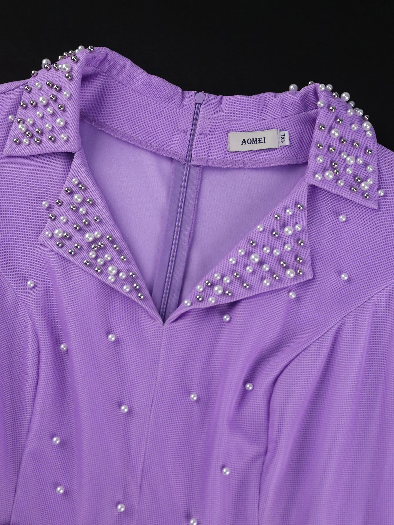 Plus Size Pleated Midi Dress