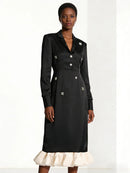 Hit Color Spliced Diamonds Dresses