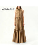 Folds Sleeveless Dress