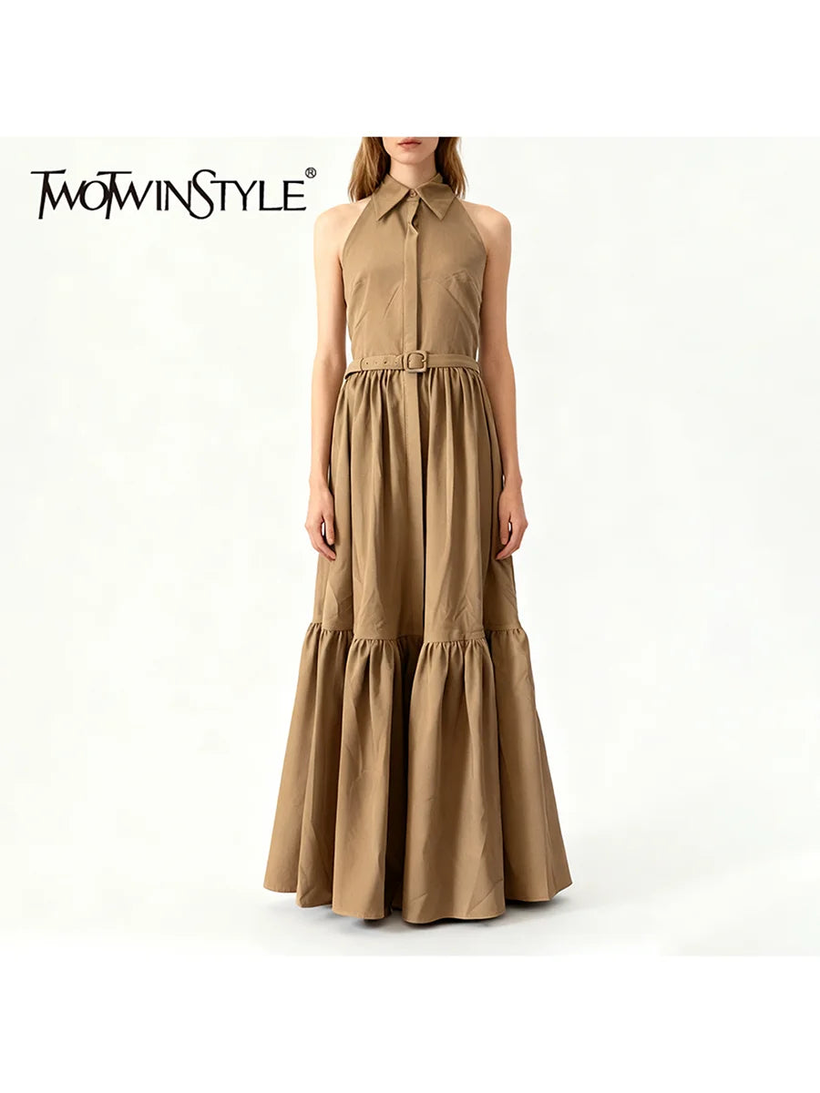 Folds Sleeveless Dress