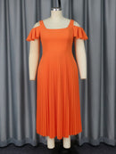 Plus Size Orange Dress