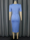 Plus Size 3D Flower Dress