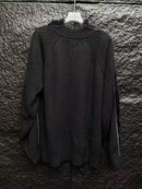 Solid Loose Spliced Fluff Casual Sweaters