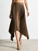 Khaki Loose Irregular Skirt (skirt only)
