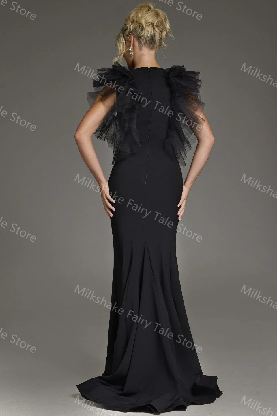 Evening  Ruffles Dress