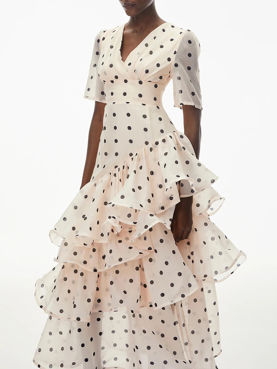 Hit Color Dot Dresses