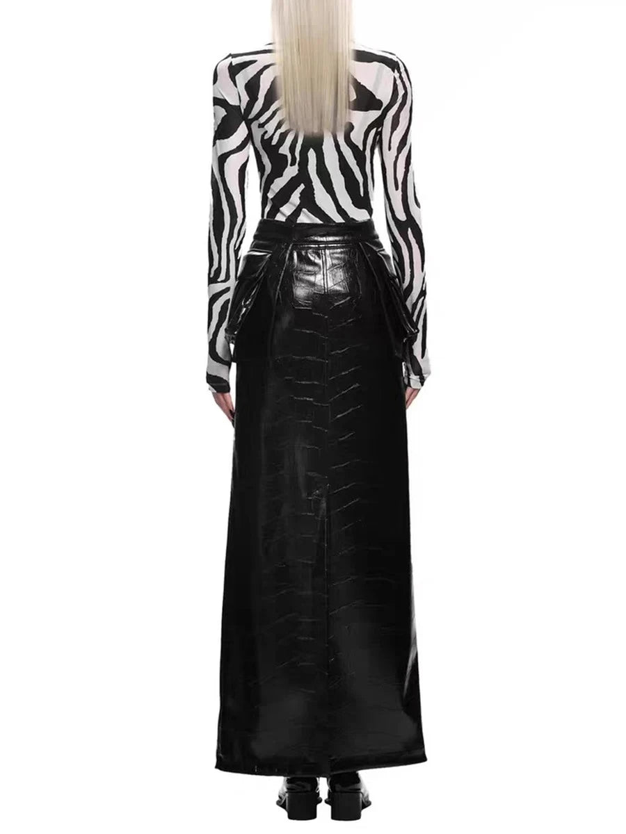 Two Piece Stripe Dress Sets