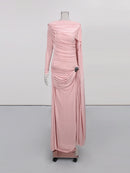 Slimming Spliced Folds Dresses