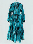 Spliced Lace Up Dresses