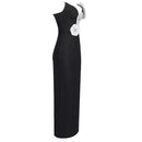Spliced 3D Flower Dresses