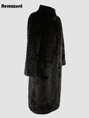 Faux Mink Fur Coat