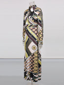 Hit Color Printing Casual Dresses