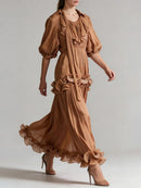 Spliced Folds Dresses
