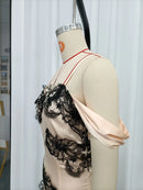 Spliced Lace Dresses