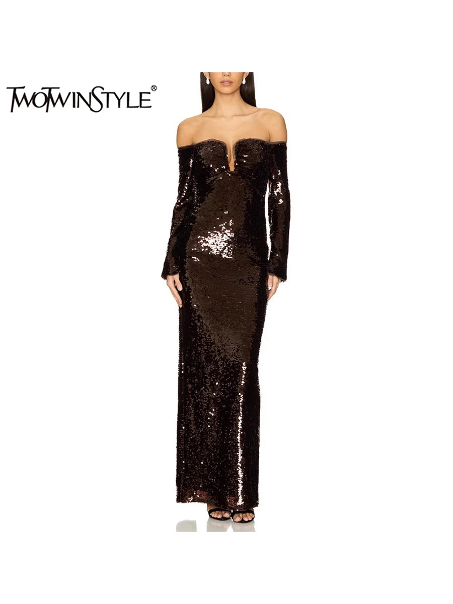 Solid Hollow Out Slimming Dress