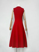 Spliced 3D Flower Dress