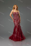 Glamorous Mermaid Glitter Lace Dress
