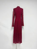 Long Sleeves Patchwork Dress