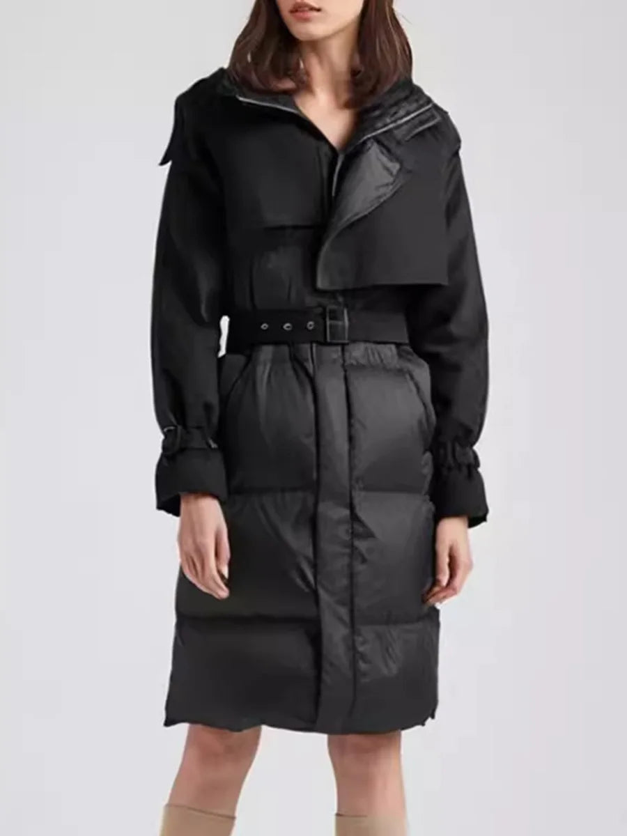 Asymmetrical Slimming Down Coats