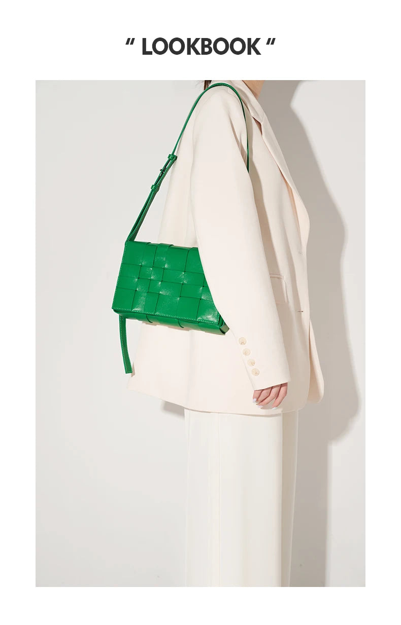 GENUINE LEATHER SHOULDER HANDBAGS