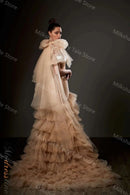 One Shoulder Tiered Ruffles Dress