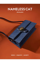 DENIM TRENDING SHOULDER CLUTCH