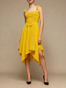 Spliced Folds Dresses