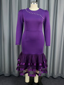 Plus Size Purple Dress