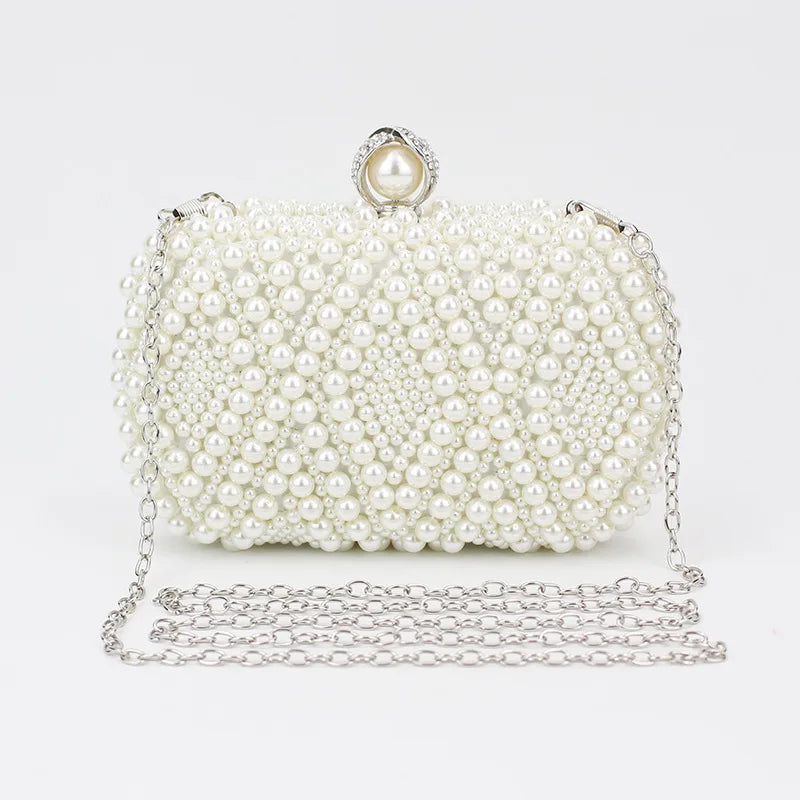 Flower Crystal Wedding Bridal Clutch