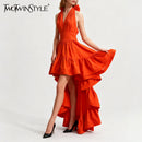 Patchwork Ruffles Dress