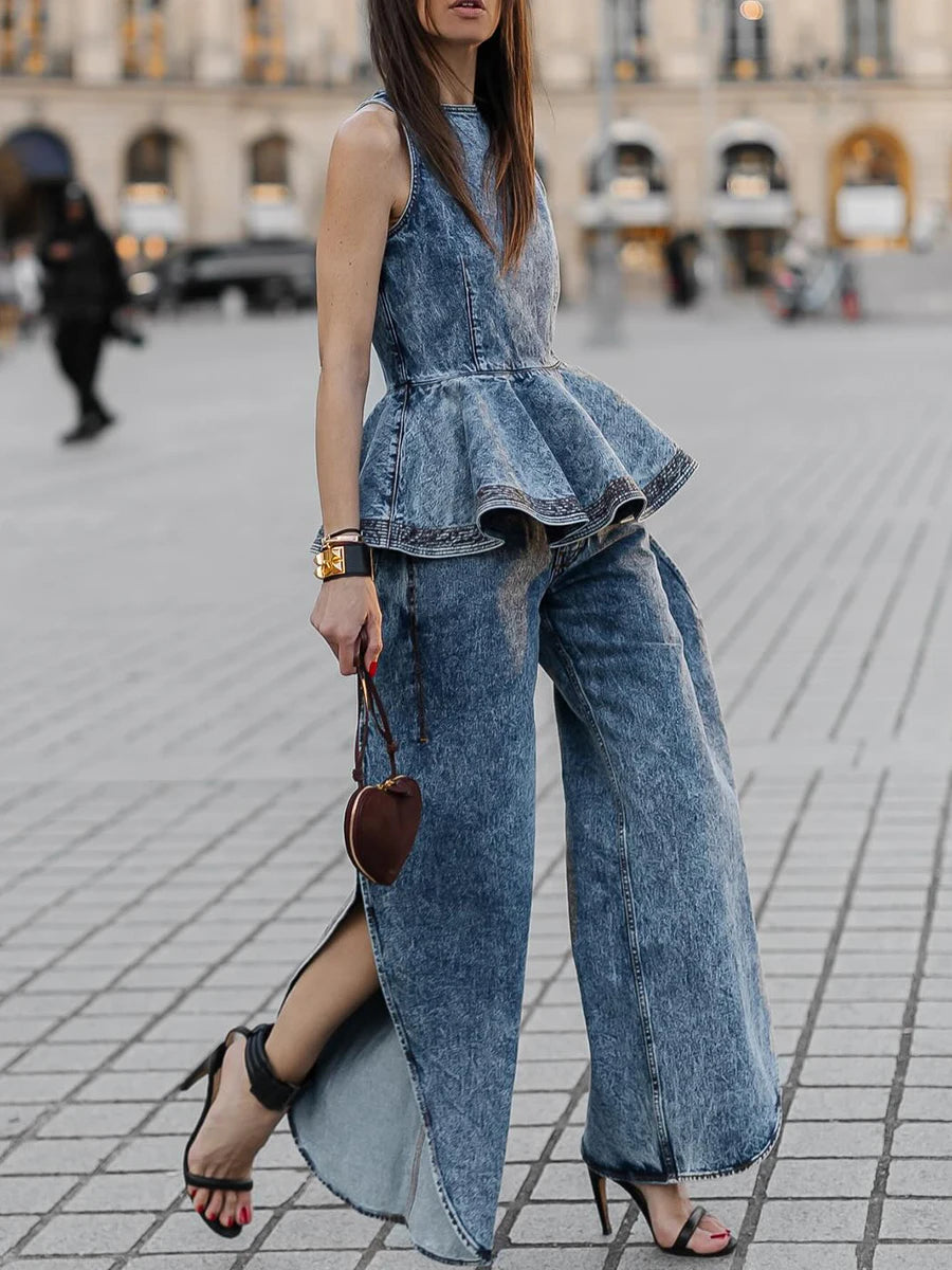 Denim Two Piece Sets