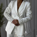 Spliced Diamonds Two Piece Pants Set