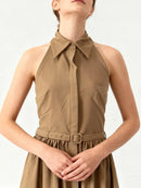 Folds Sleeveless Dress