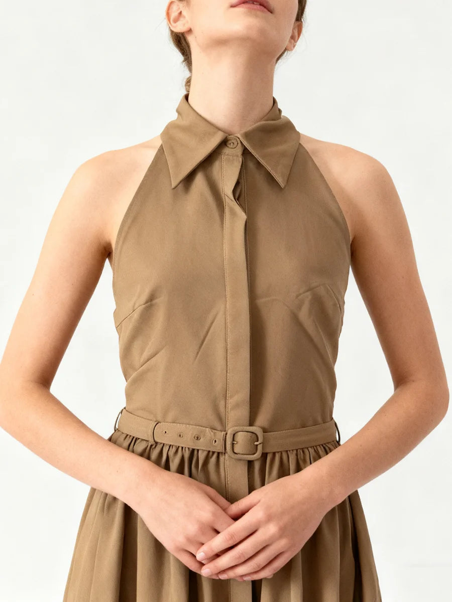 Folds Sleeveless Dress